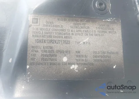 1999 GMC Yukon Slt Cmi from USA, damaged, VIN 1GKEK13R2XJ717623